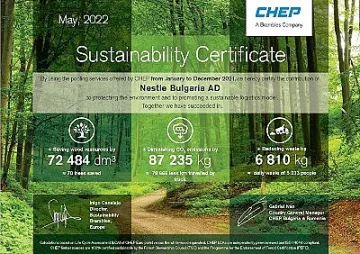 Втора година Нестле закупува 100% зелена електроенергия