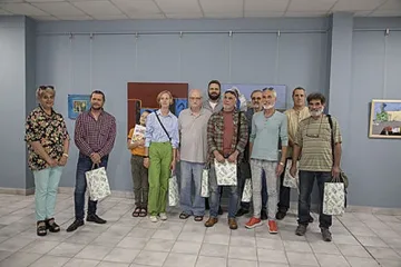 Творците от Международния пленер по живопис „Дружба“ наредиха изложба в зала „Байер“