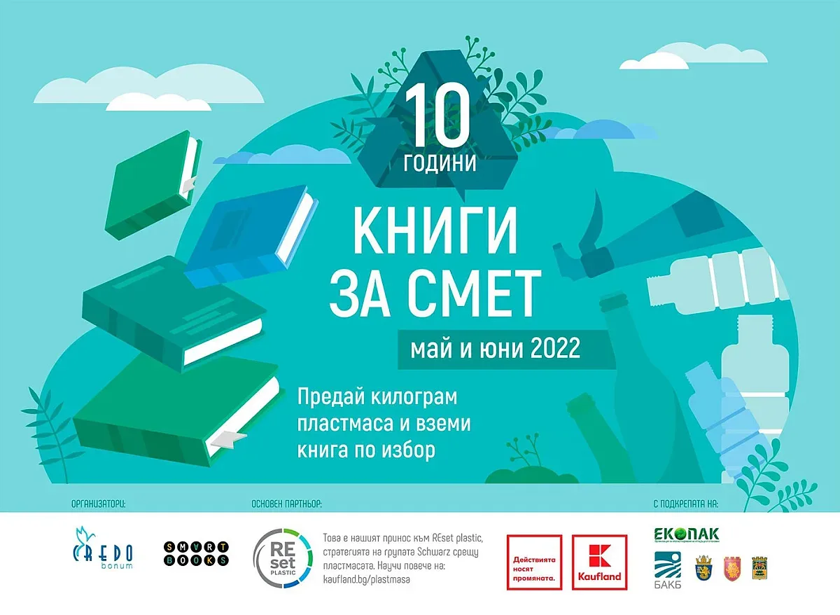 "Книги за смет” празнува 10-ти рожден ден в 15 града