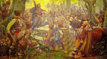 Черна змия гони  Юда на Априлското въстание