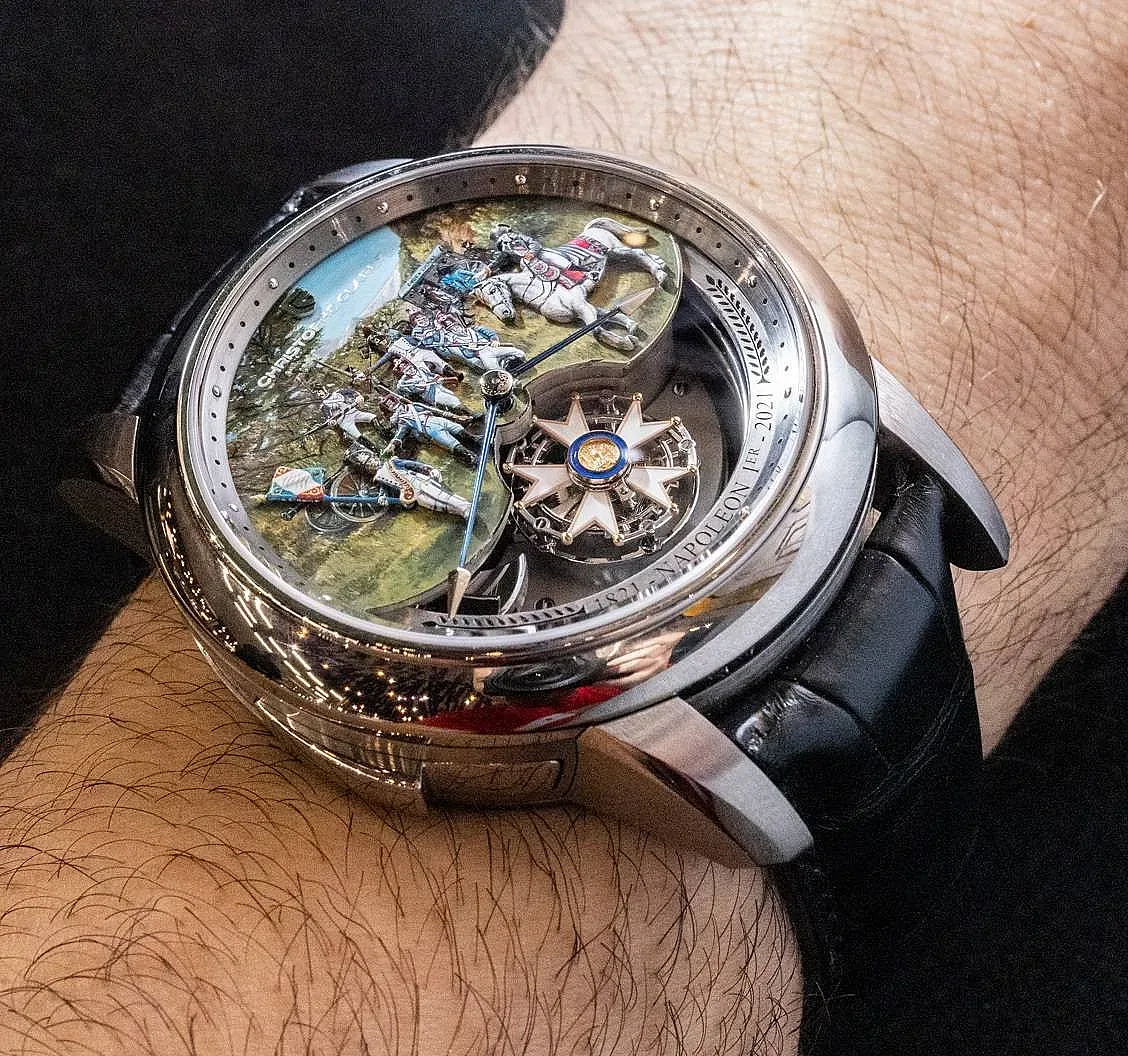 Ревю на швейцарския мъжки часовник Christophe Claret Napoleon Minute Repeater Tourbillon