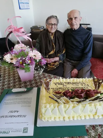 Кметът Живко Тодоров поздрави съпрузите с най-дългогодишен брак