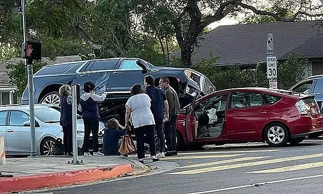 Арнолд Шварценегер прегази кола. Жена е ранена (СНИМКИ)