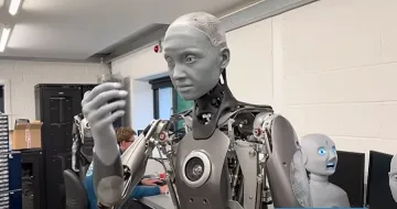 Показаха робот с изумително реалистично изражение на лицето