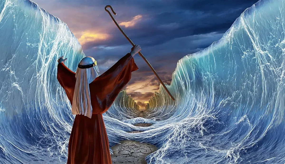 Революционно! Обясниха как Мойсей е разделил Червено море