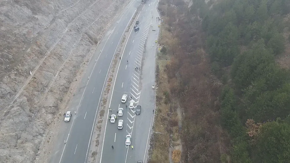 Дрон на БТВ над мястото на трагедията на Струма