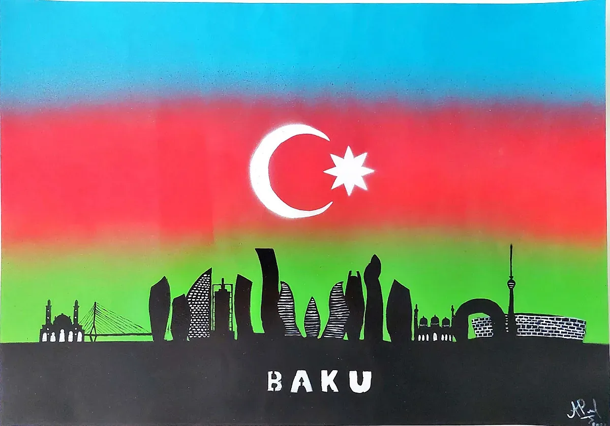 Деца рисуват за 30 години независим Азербайджан