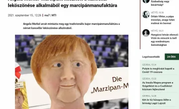 На прощаване: Сладкар направи Меркел от марципан