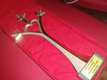 Почетен плакет от кмета на Казанлък за 100 г. Съюз на слепите у нас