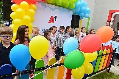 А1 откри ново крило на детската градина за деца на служители