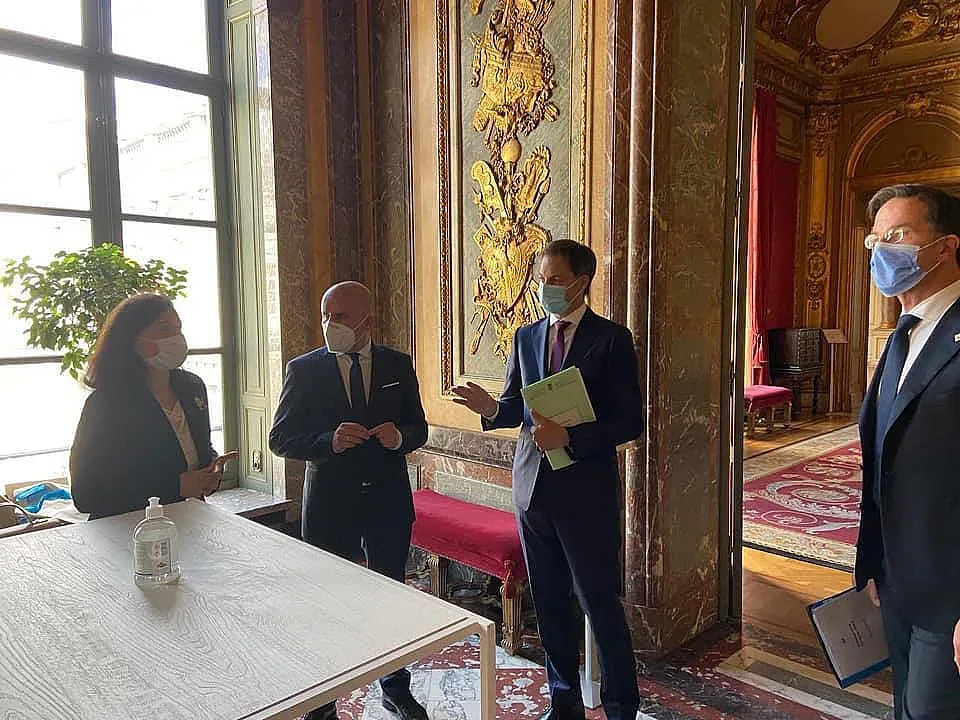 Кючюк на среща с Шарл Мишел и Марк Рюте