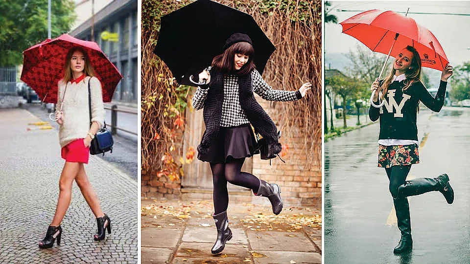 Чадърът - аксесоар  към тоалета