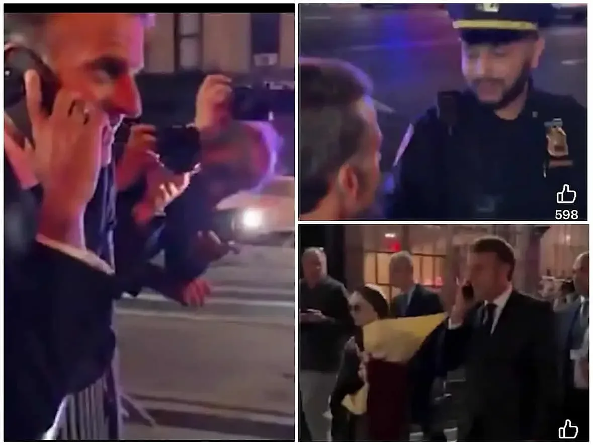 Уникален цирк с Макрон в Ню Йорк! Кой го спасява