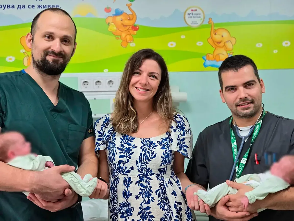 Екипът на „Софиямед“ спаси и изписа здрави близнаци