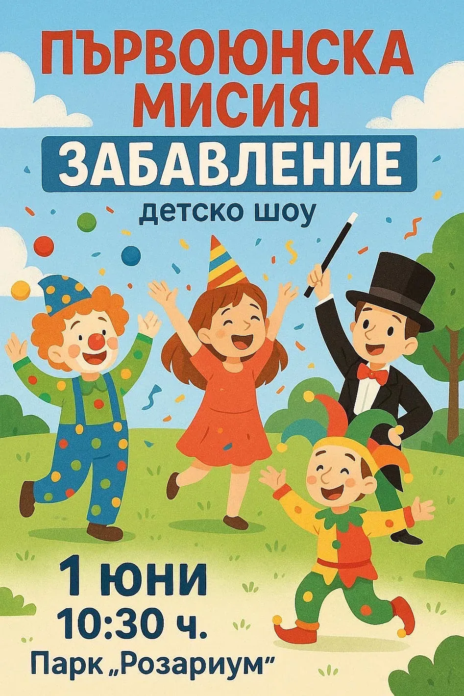 Община Казанлък ви кани на първоюнска мисия “Забавление”