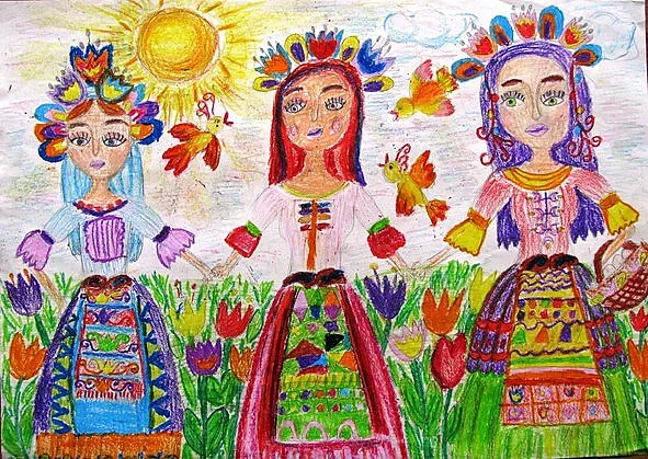 Рисуваха лазарки в старозагорско читалище