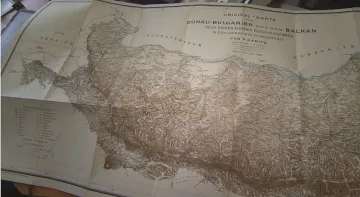 Княжество България очертано по карта на Каниц
