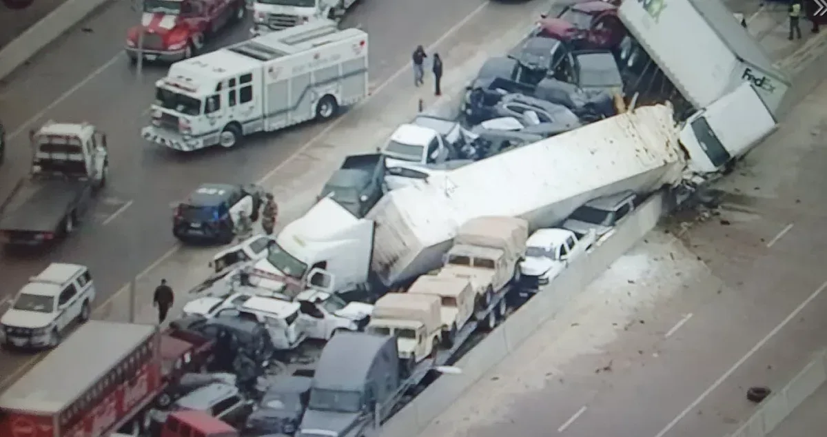 Голяма верижна катастрофа в САЩ