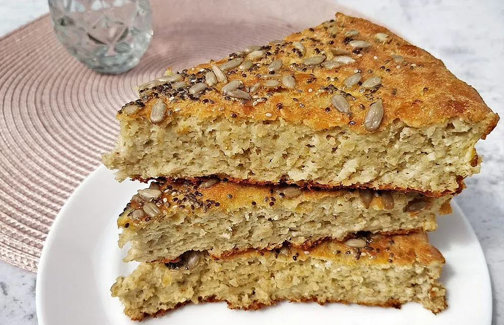 Здравословна баничка с овесени ядки