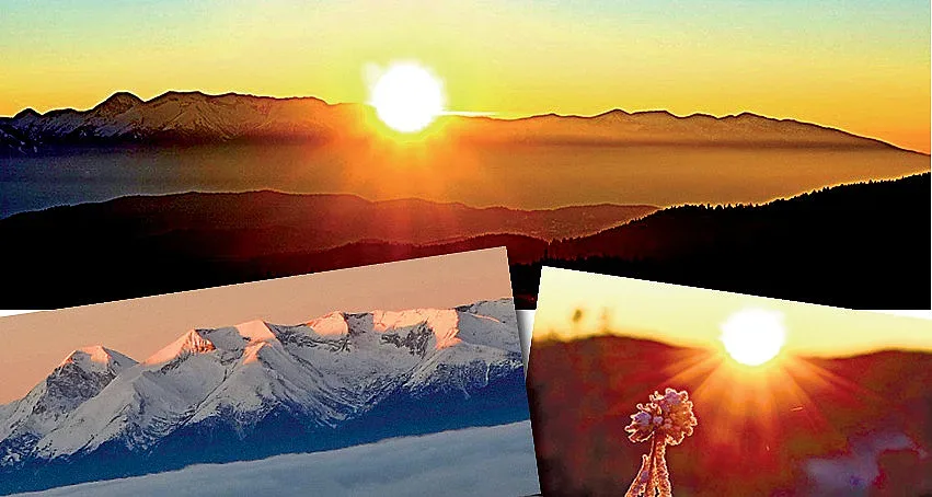 Изгрев над три планини