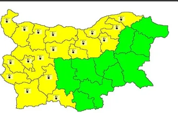 Жълт код за студ. Вижте къде