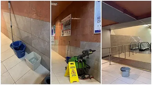 Чудо в столичното метро. Без дъжд се появи....