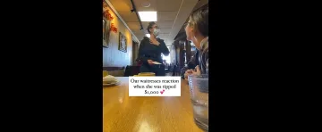 Кралски бакшиш трогна сервитьорка /ВИДЕО/