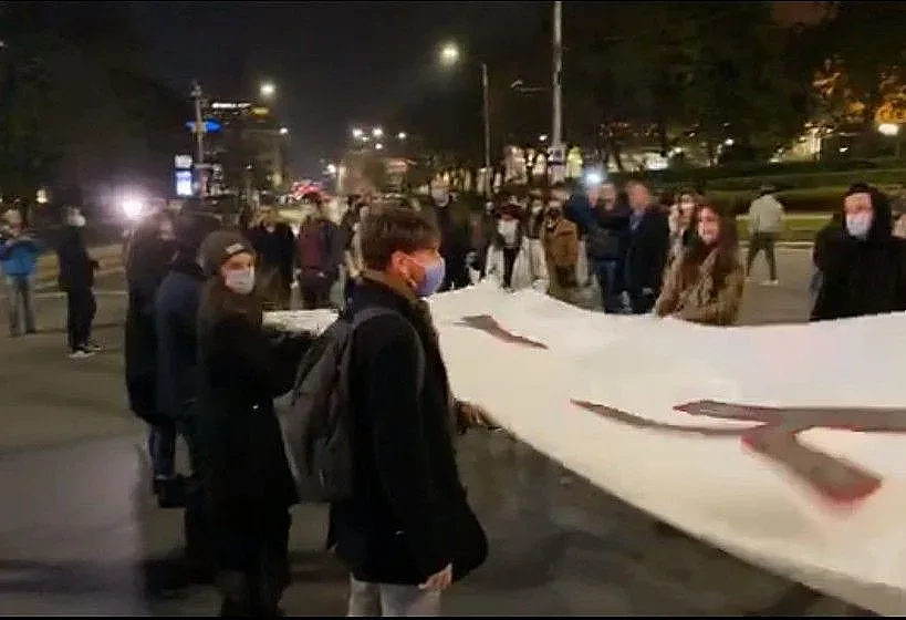 Студентски блокаж пред СУ в час пик