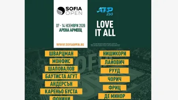 Финалисти в Големия шлем идват за Sofia Open 2020