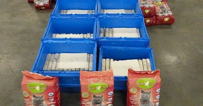 2 тона кокаин казаха "мяу" и бяха заловени