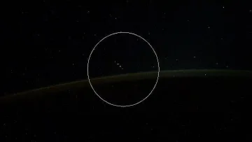 Шок! Космонавт видя 5 НЛО