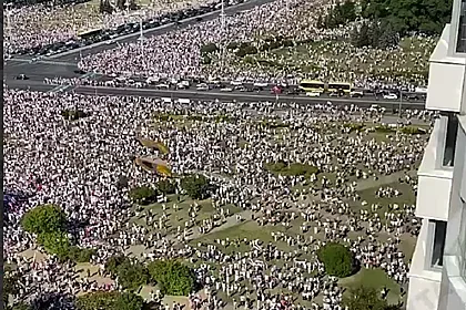 Поне 200 000 на протеста срещу Лукашенко