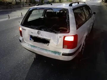 Дърво падна върху кола в движение