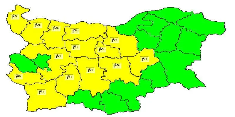 Внимание: Идат мощни ветрове с дъжд и градушки