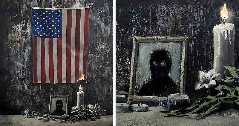 Банкси плаши света със зловеща творба