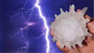 Приеха необичайна градушка за знак от Господ