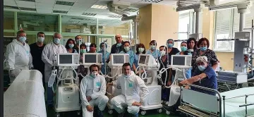 Нови респиратори за ВМА от дарител №1