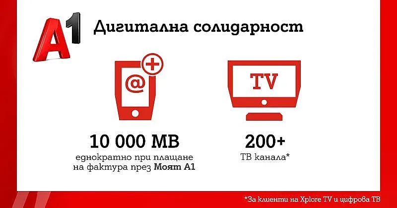 А1 удължава кампанията за дигитална солидарност