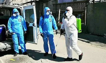 Доброволци помагат в дезинфекцията на Стара Загора