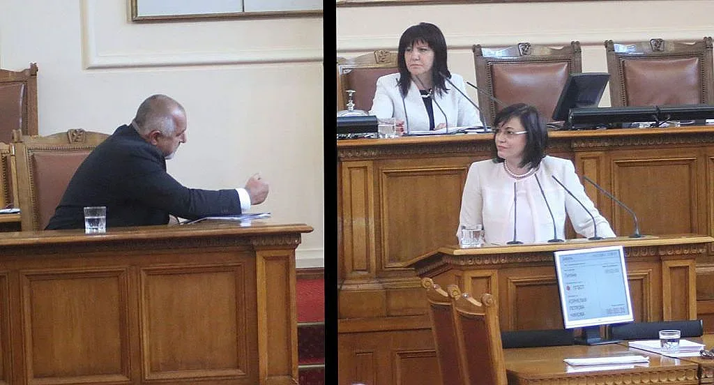 Борисов и Нинова в нов дуел в парламента