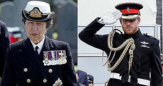 Принцеса Ан замени Хари в кралската морска пехота