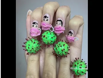 ИЗВРАТЕНО! Маникюр с коронавирусчета