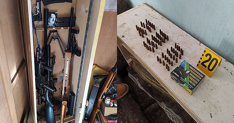 Вижте арсенала на самоубилия се в сградата на ДАНС