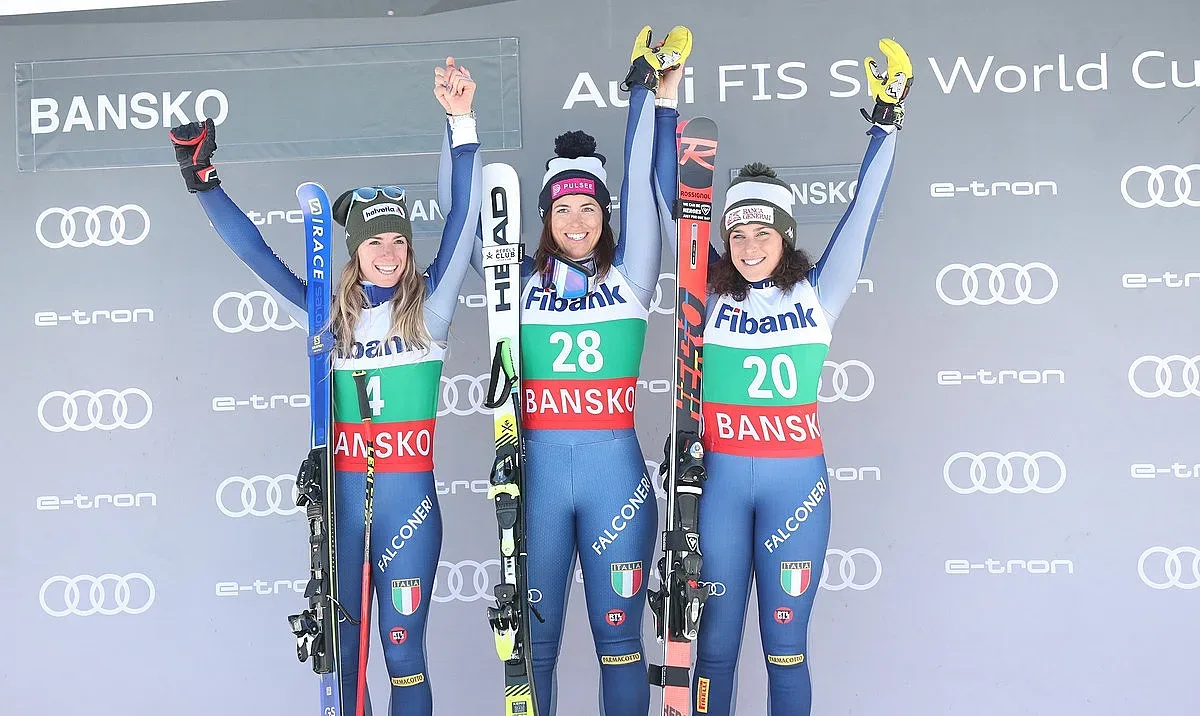 Италиански триумф на ските в Банско