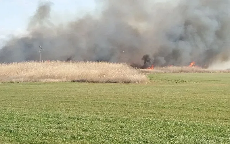 Потушиха пожара край Дуранкулак