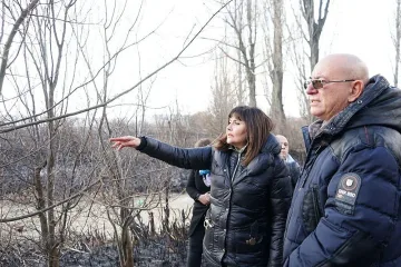 Ревизоро огледа щетите в Драгоманското плато