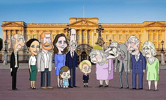 Правят анимация за кралското семейство