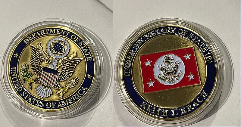 Борисов с монета за кадем