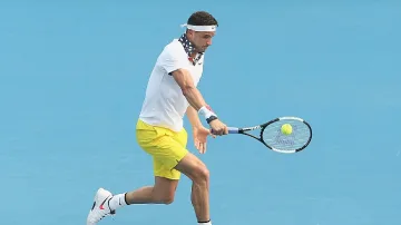 Гришо почва с аржентинец на Australian Open