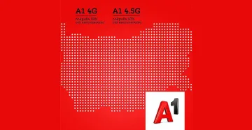А1 покрива 99% от страната с 4.5G и 90% с 4.5G